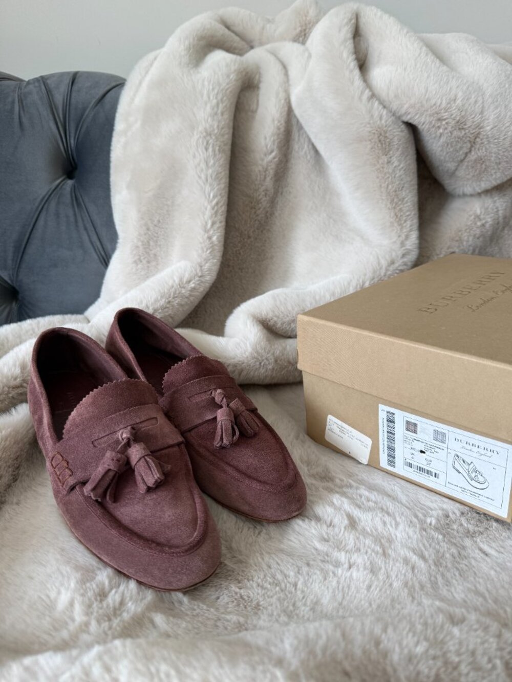 Burberry Suede Loafers